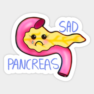 Sad Pancreatitis Pancreas Sticker